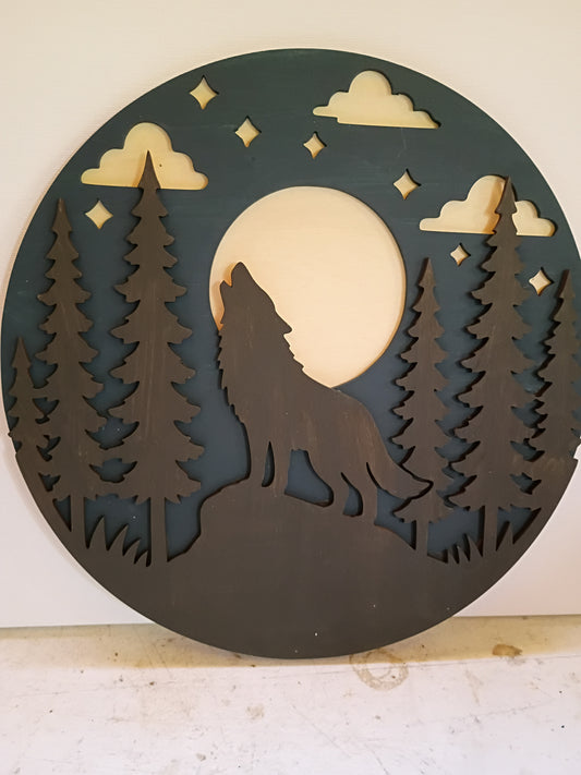 wolf wall art