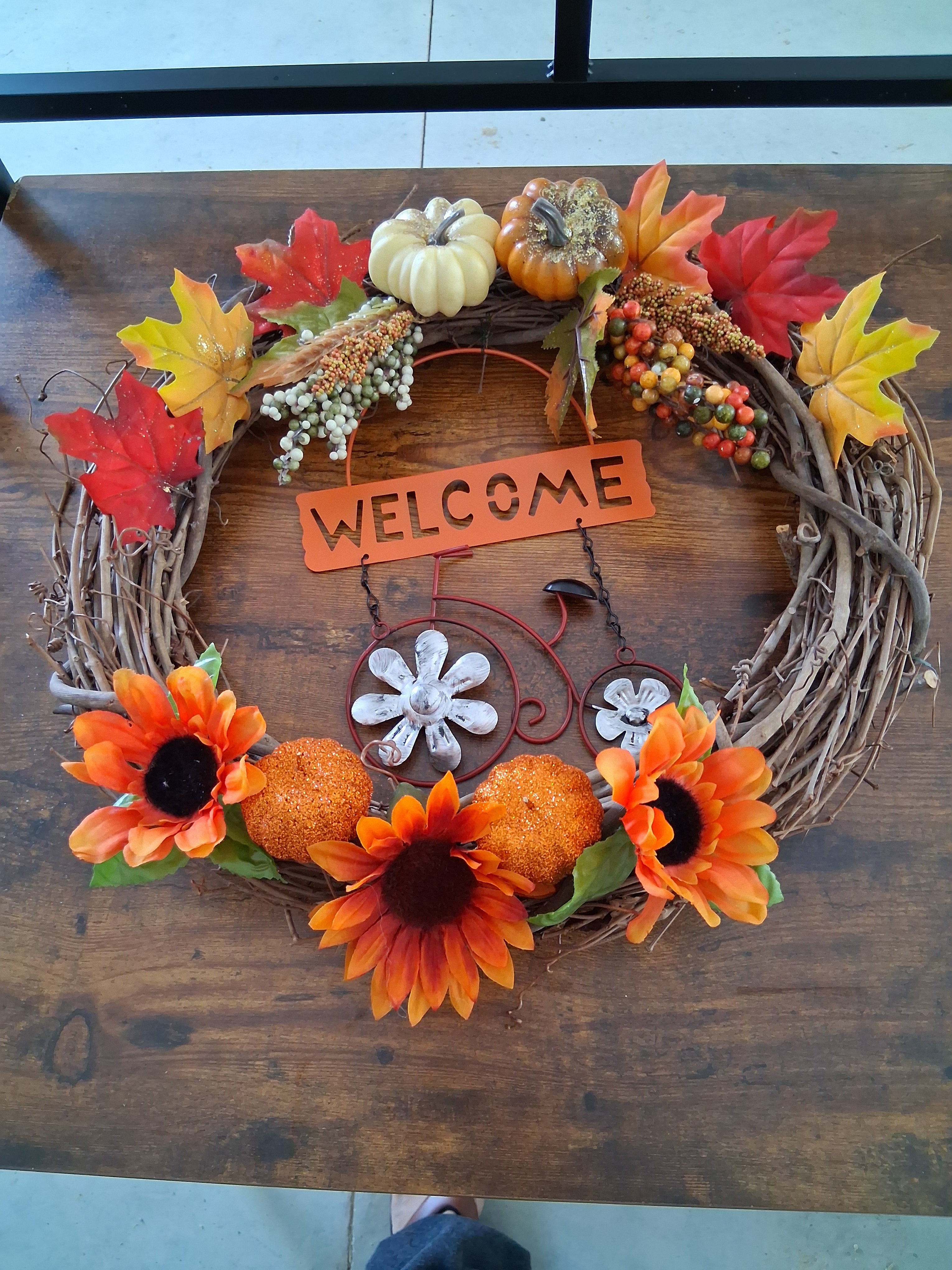 Autumn welcome wreath