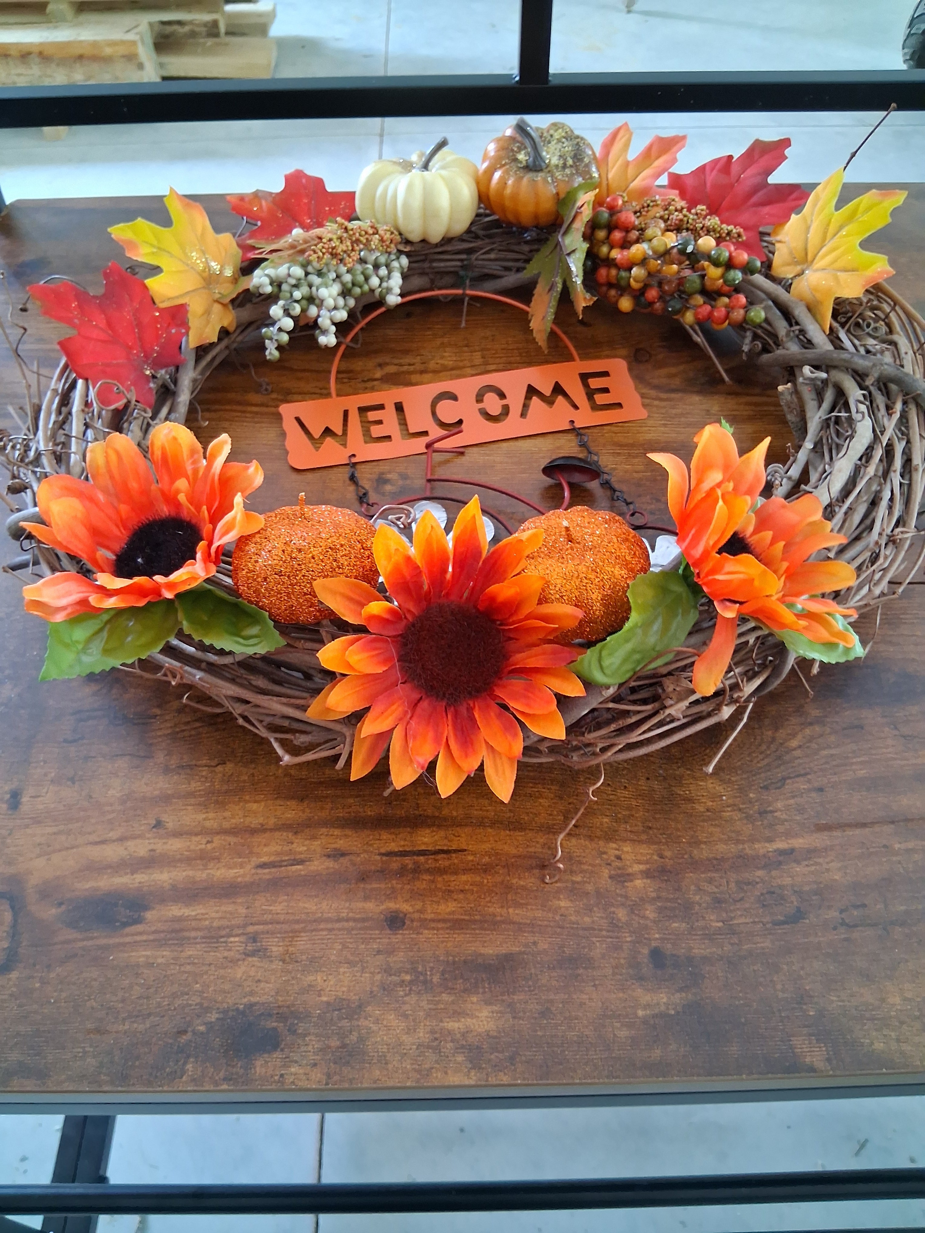 Autumn welcome wreath